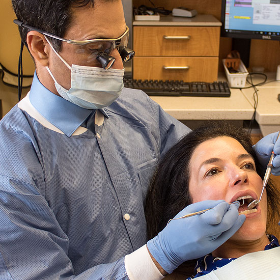 Dr. Leonardo Pena with Patient